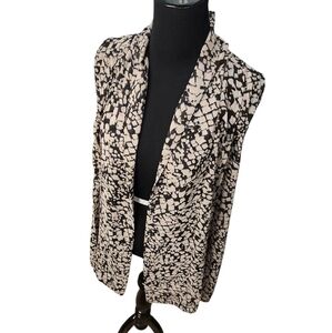 Susan Graver Open Cardigan Vest  Size Small‎
